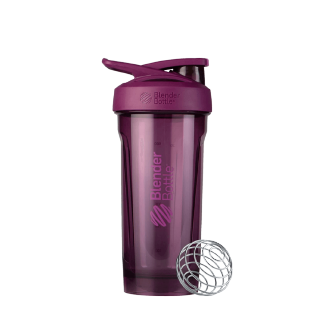 BlenderBottle ProStak 22 oz Purple Plum Shaker Cup with Wide Mouth