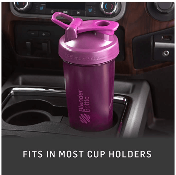 BlenderBottle Classic V2 24 oz Purple Shaker Cup with Flip-Top and Wide  Mouth Lid