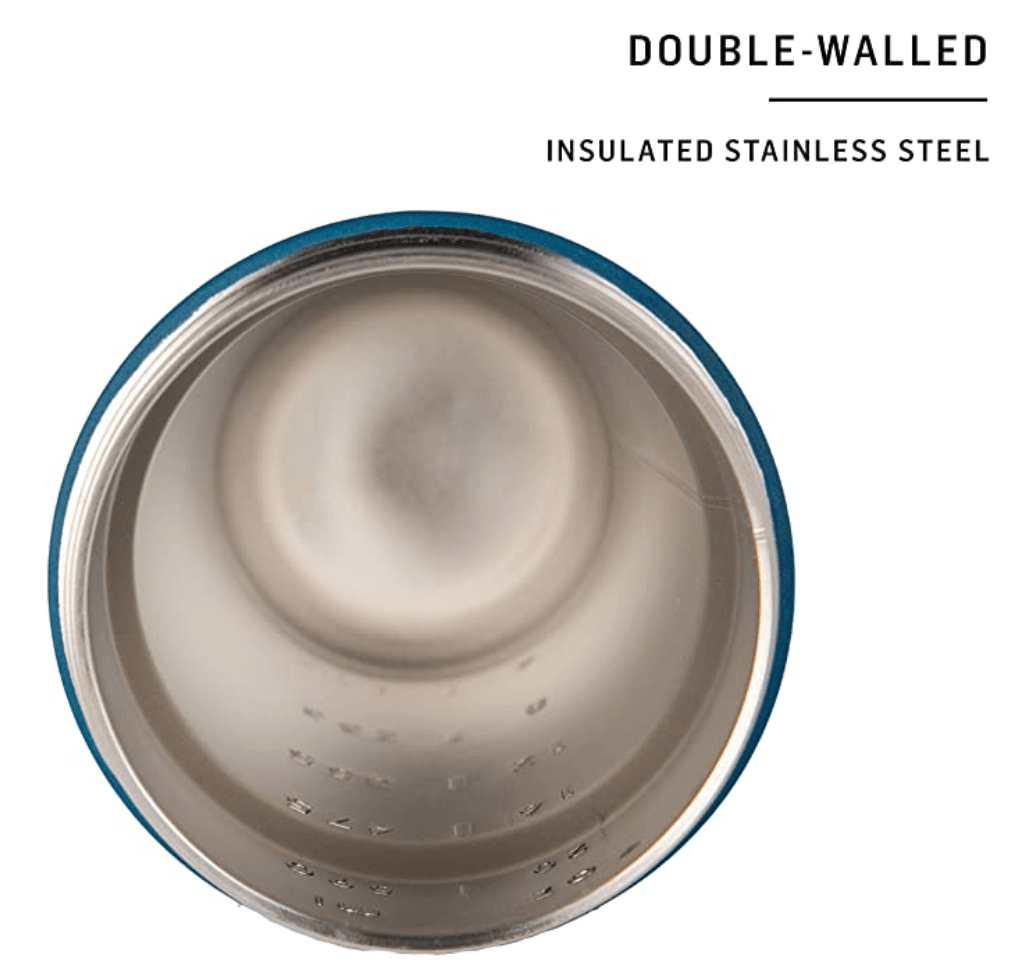 BlenderBottle Strada 24-oz Stainless Steel Ocean Blue Shaker Cup
